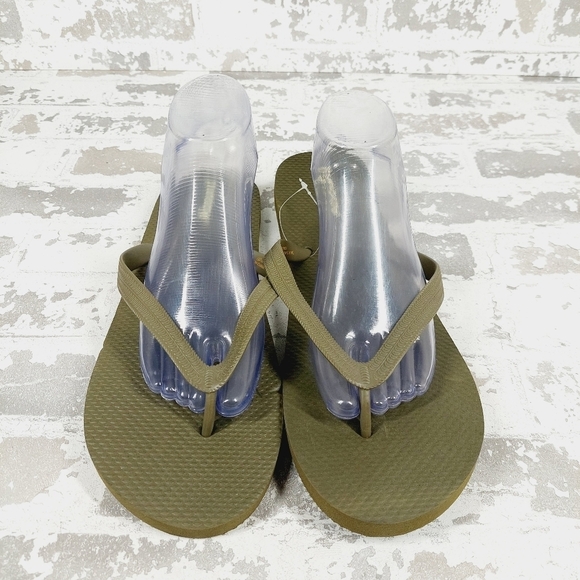 Abound Green Flip Flops Slippers Sandals V628 - Picture 3 of 11